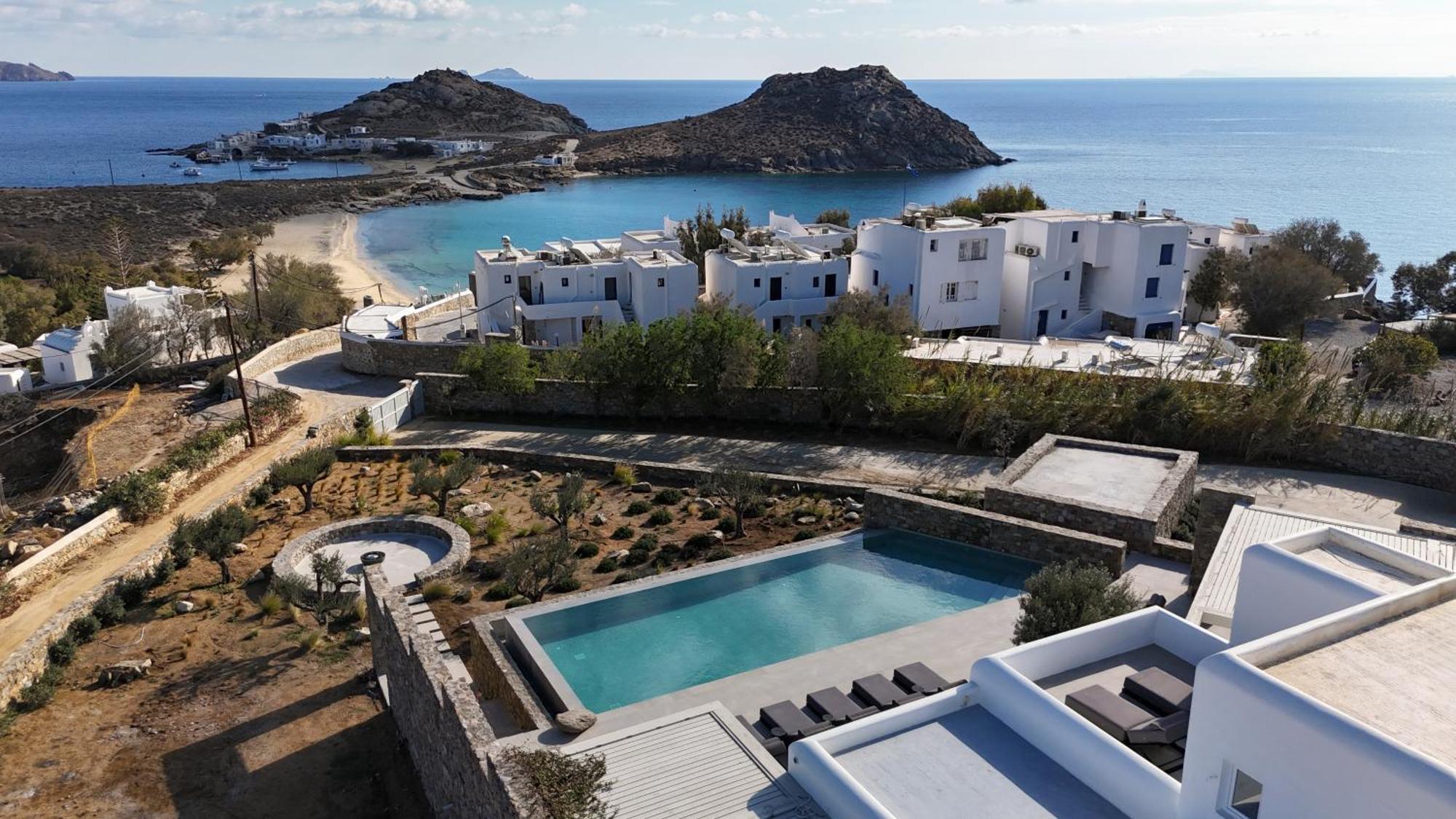 Blue Eye Grand Villa Mykonos Калафатис Экстерьер фото