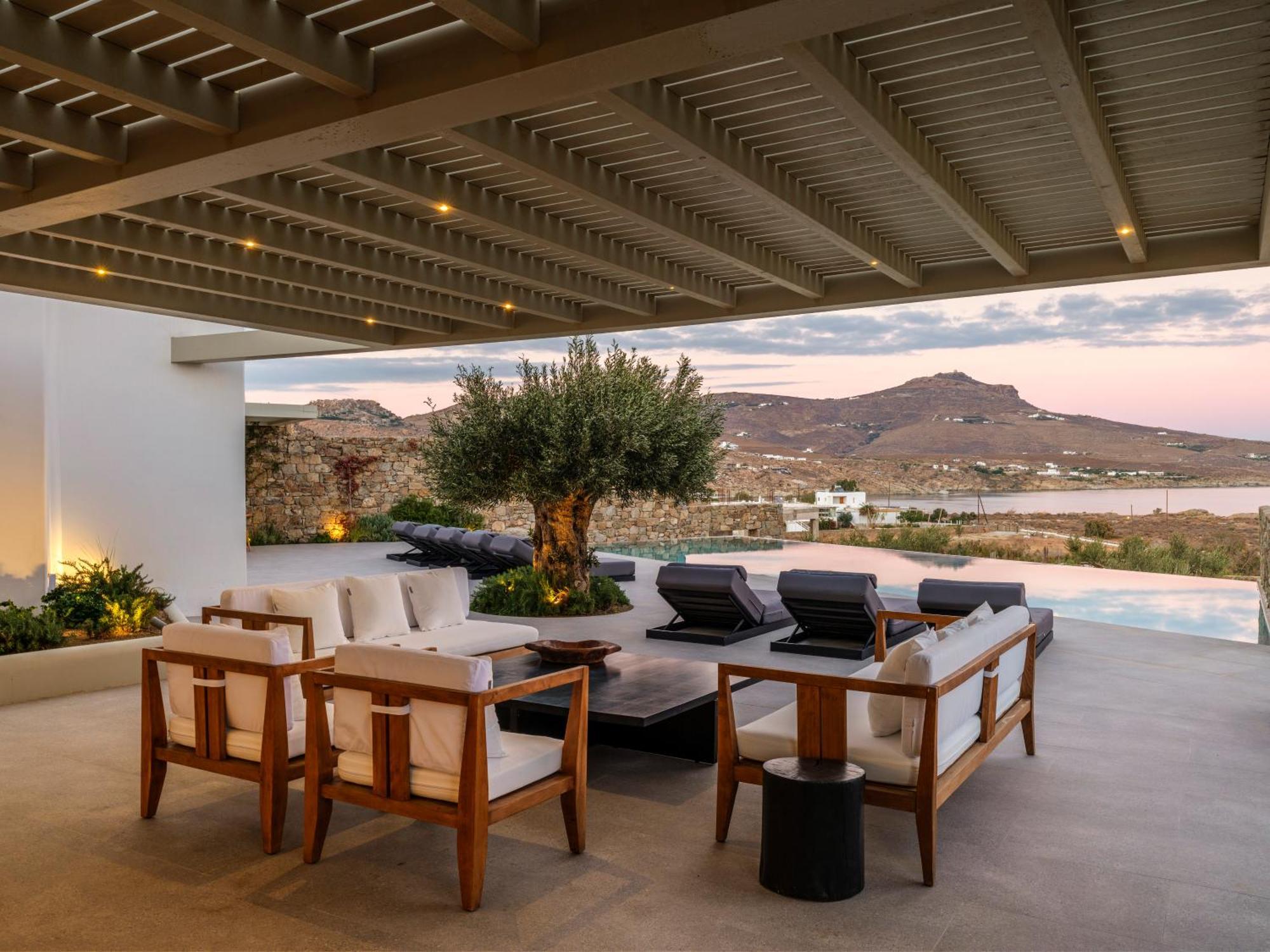 Blue Eye Grand Villa Mykonos Калафатис Экстерьер фото
