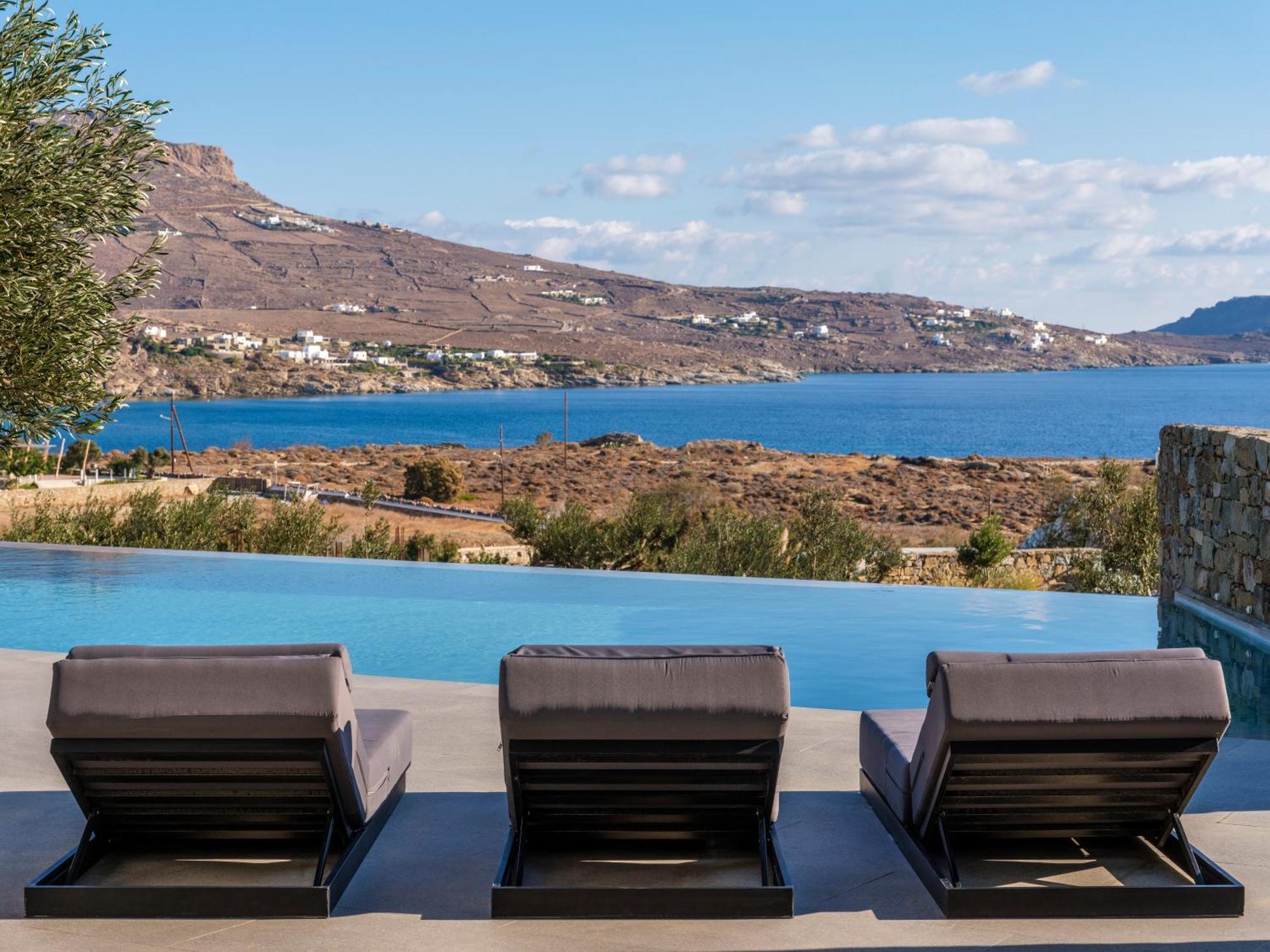 Blue Eye Grand Villa Mykonos Калафатис Экстерьер фото
