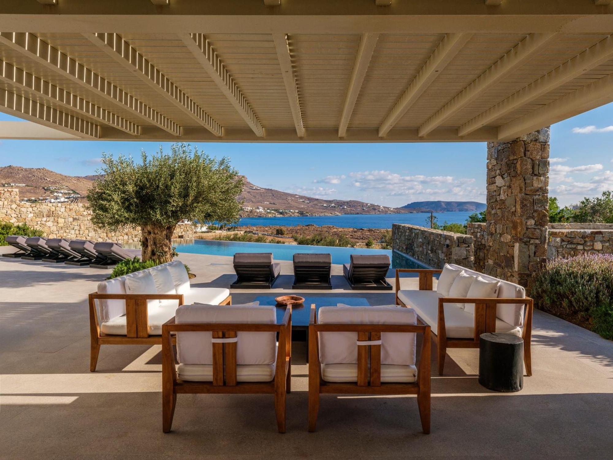 Blue Eye Grand Villa Mykonos Калафатис Экстерьер фото