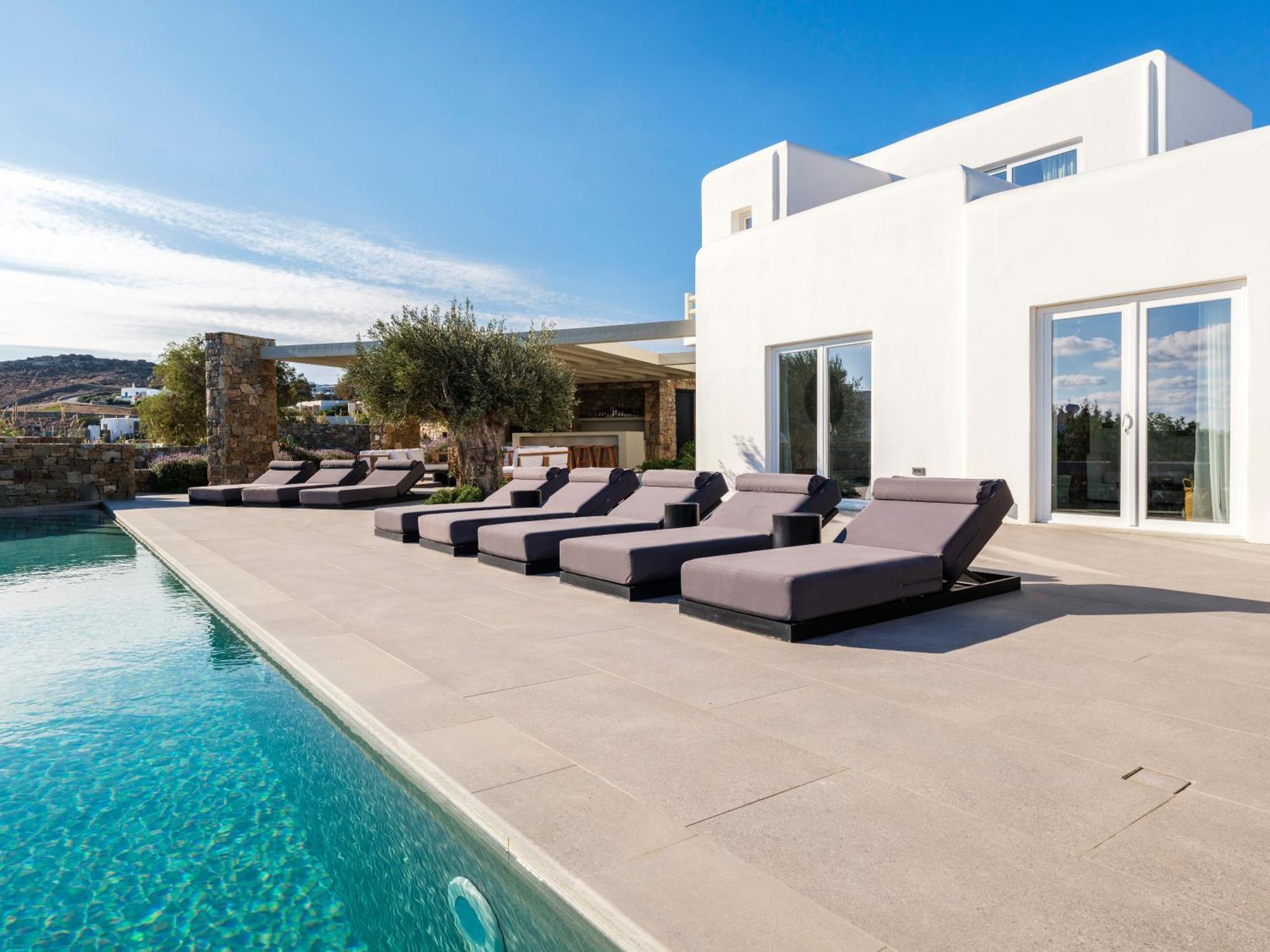 Blue Eye Grand Villa Mykonos Калафатис Экстерьер фото