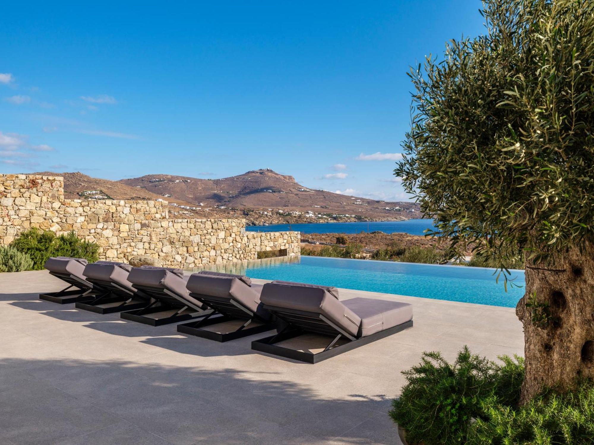 Blue Eye Grand Villa Mykonos Калафатис Экстерьер фото