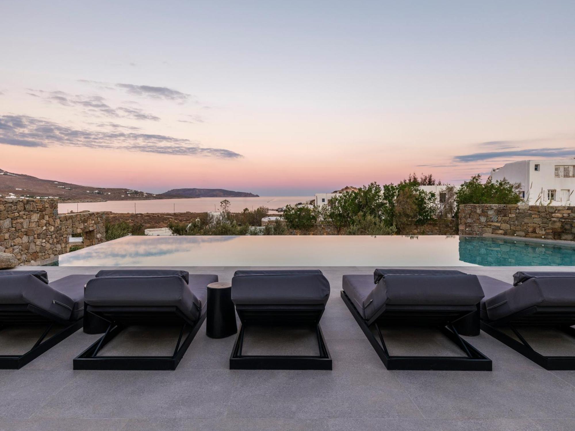 Blue Eye Grand Villa Mykonos Калафатис Экстерьер фото