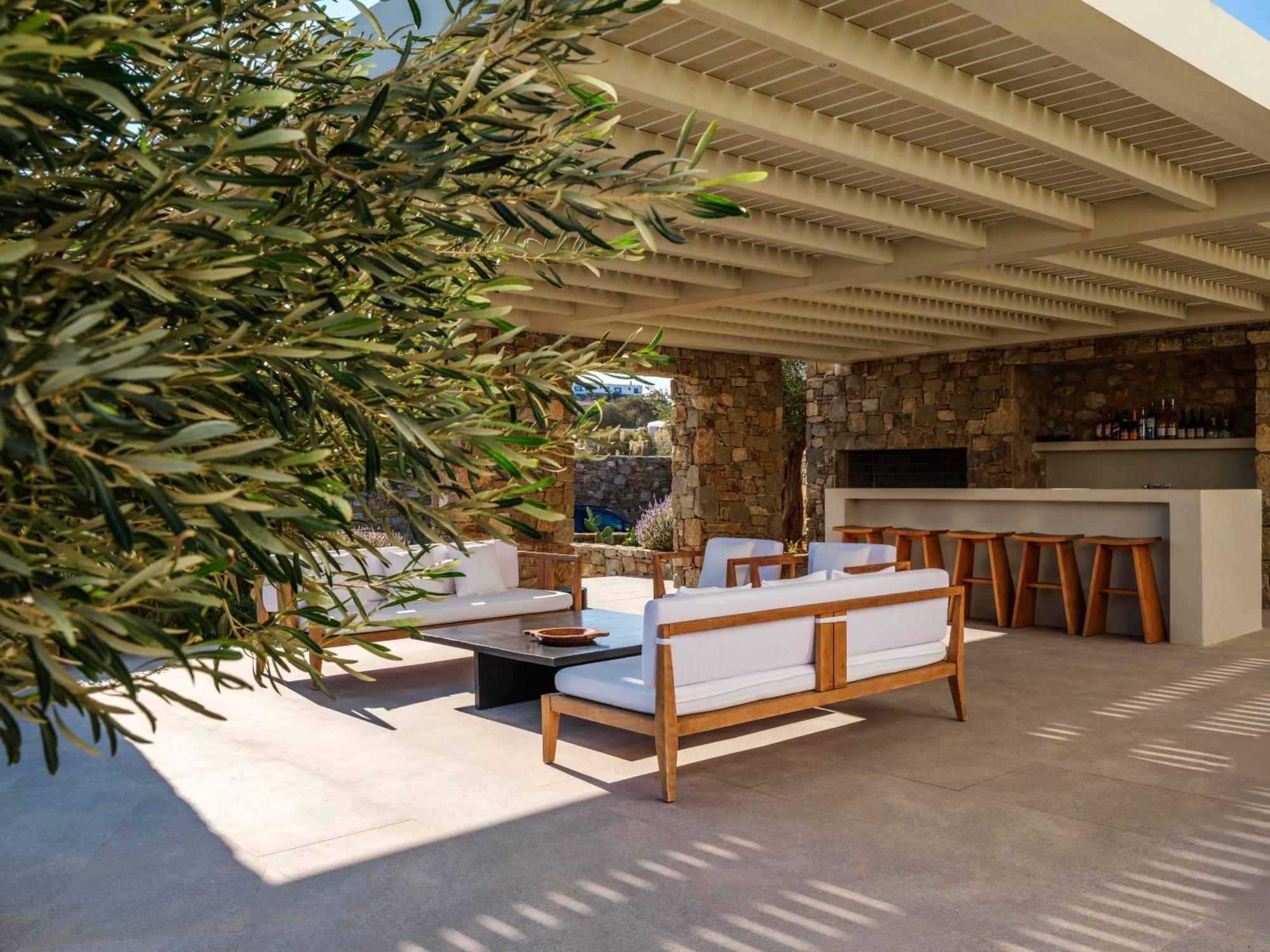 Blue Eye Grand Villa Mykonos Калафатис Экстерьер фото