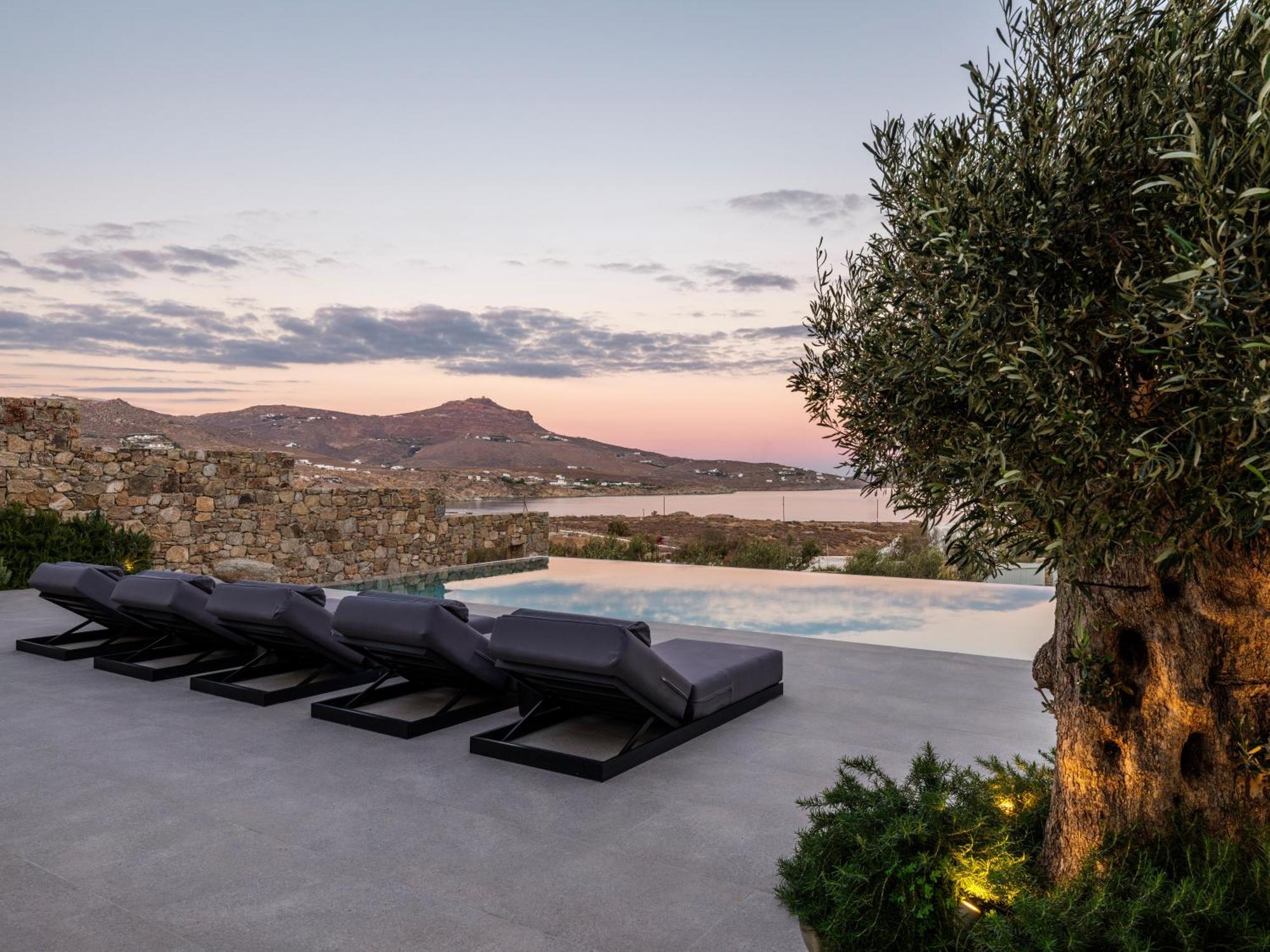 Blue Eye Grand Villa Mykonos Калафатис Экстерьер фото