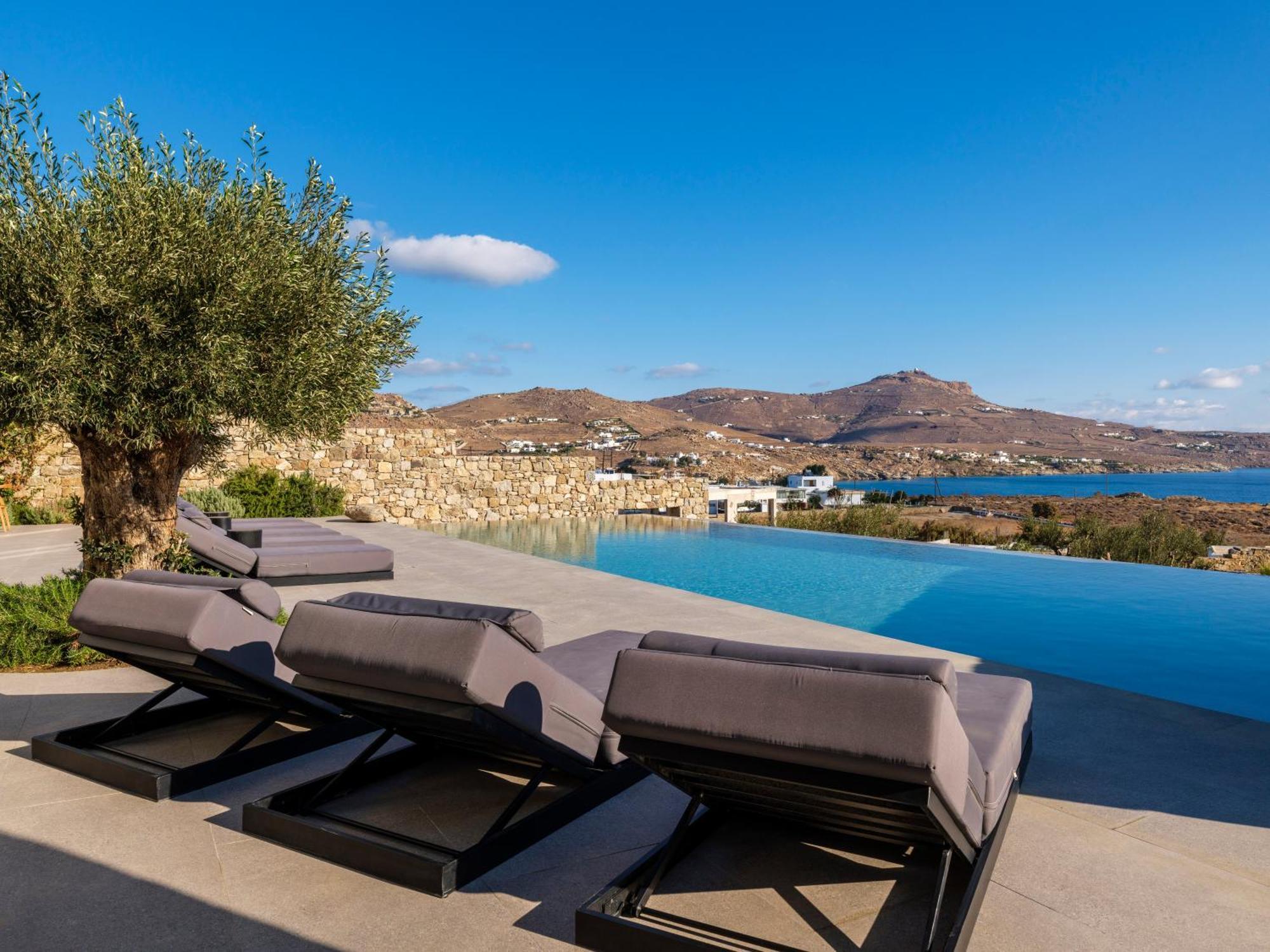 Blue Eye Grand Villa Mykonos Калафатис Экстерьер фото