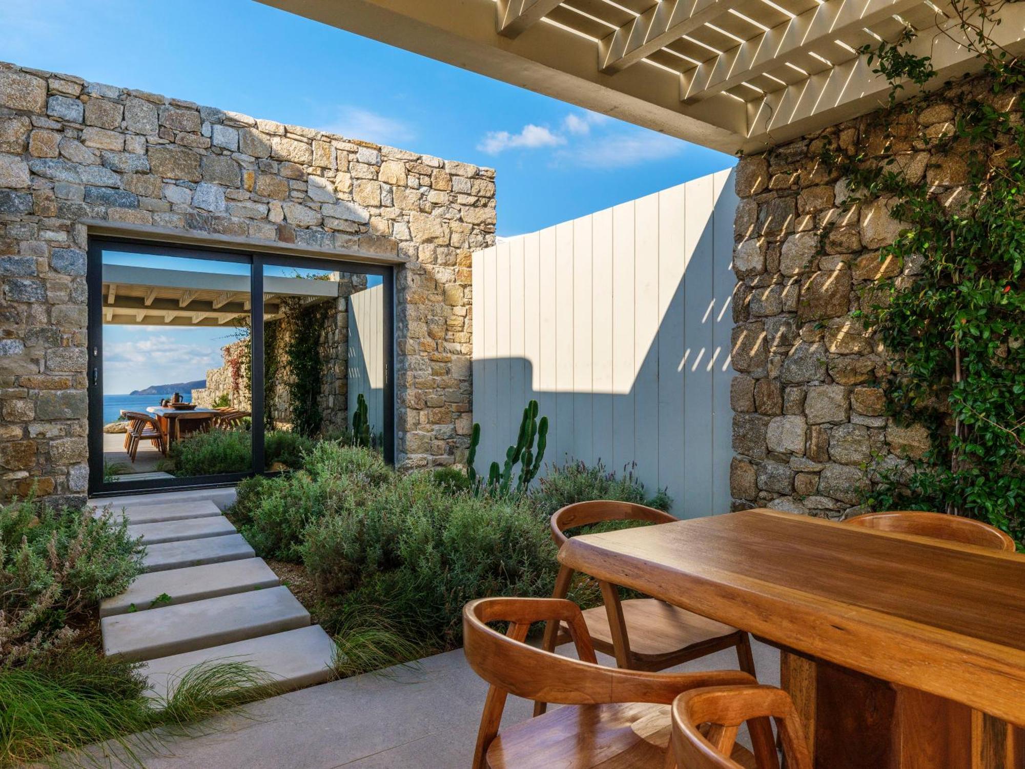 Blue Eye Grand Villa Mykonos Калафатис Экстерьер фото