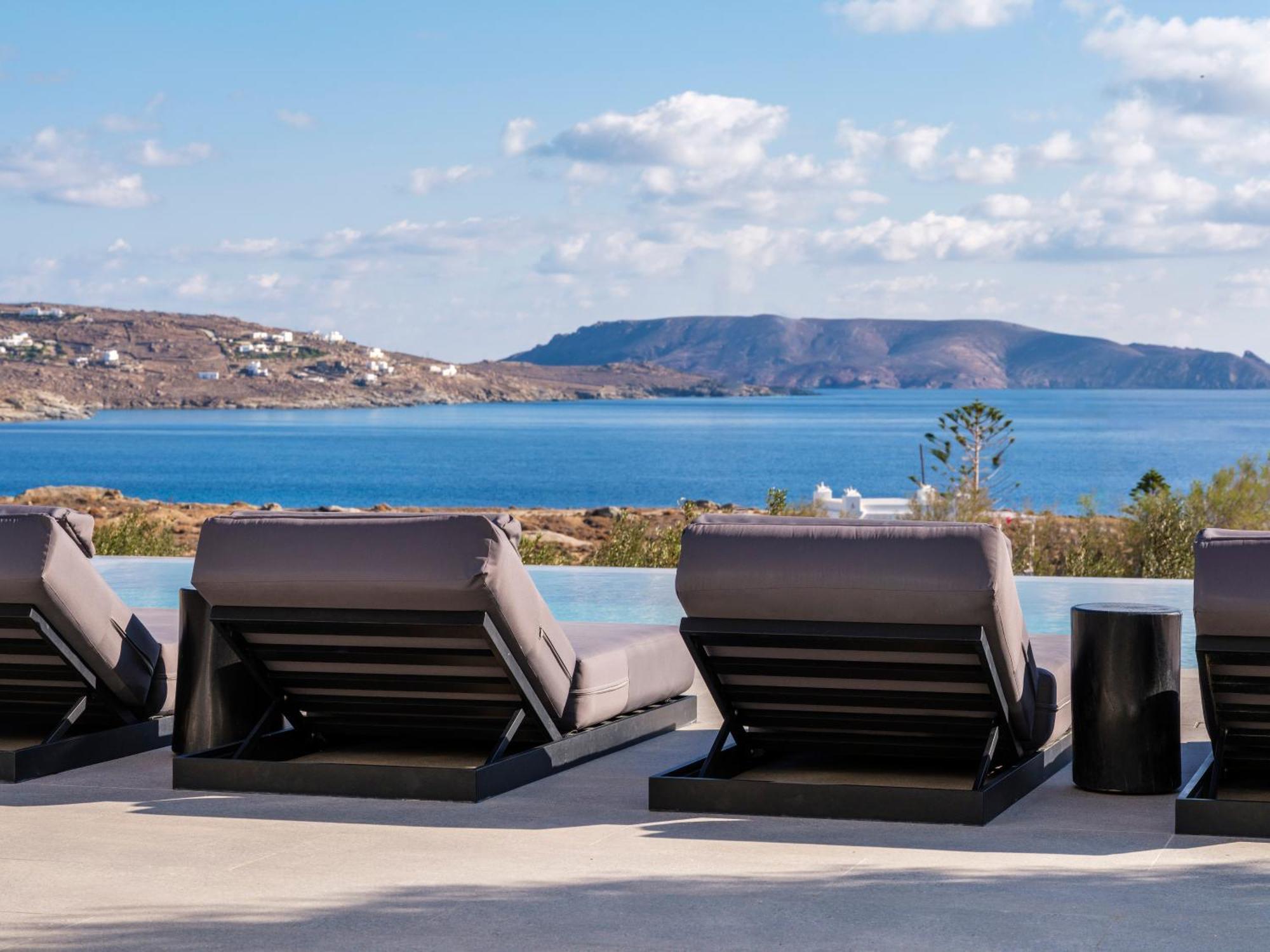 Blue Eye Grand Villa Mykonos Калафатис Экстерьер фото