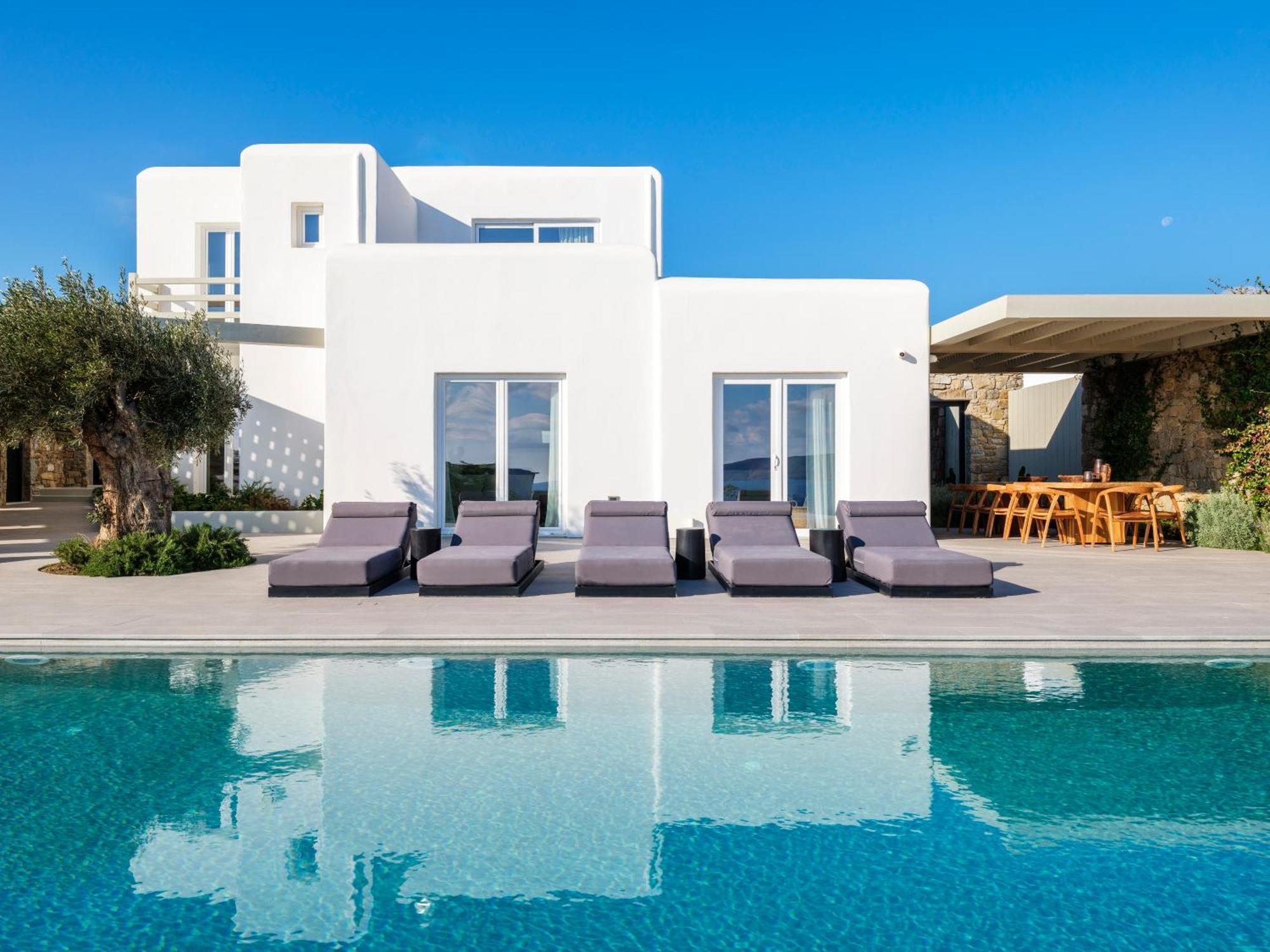 Blue Eye Grand Villa Mykonos Калафатис Экстерьер фото