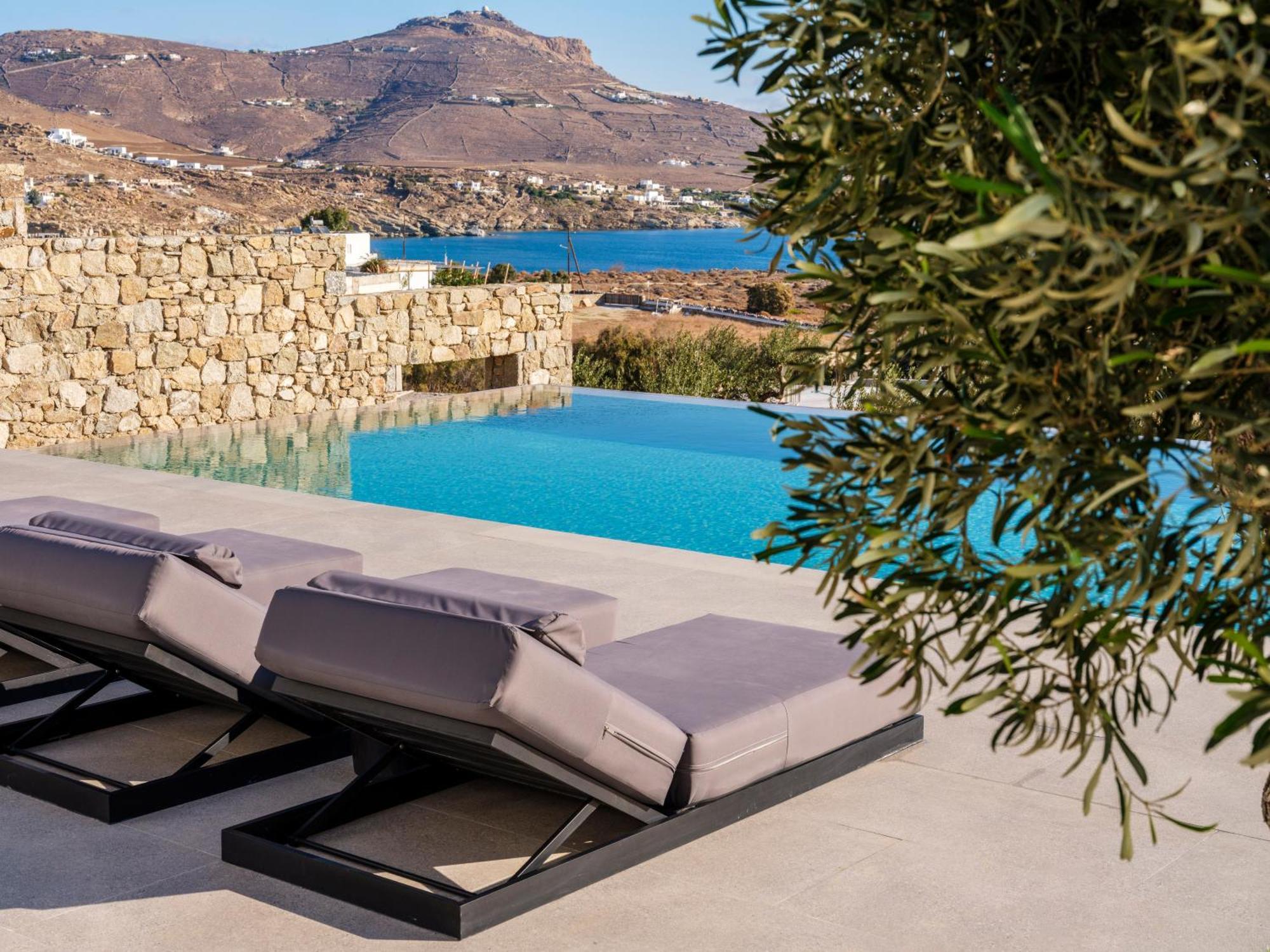 Blue Eye Grand Villa Mykonos Калафатис Экстерьер фото