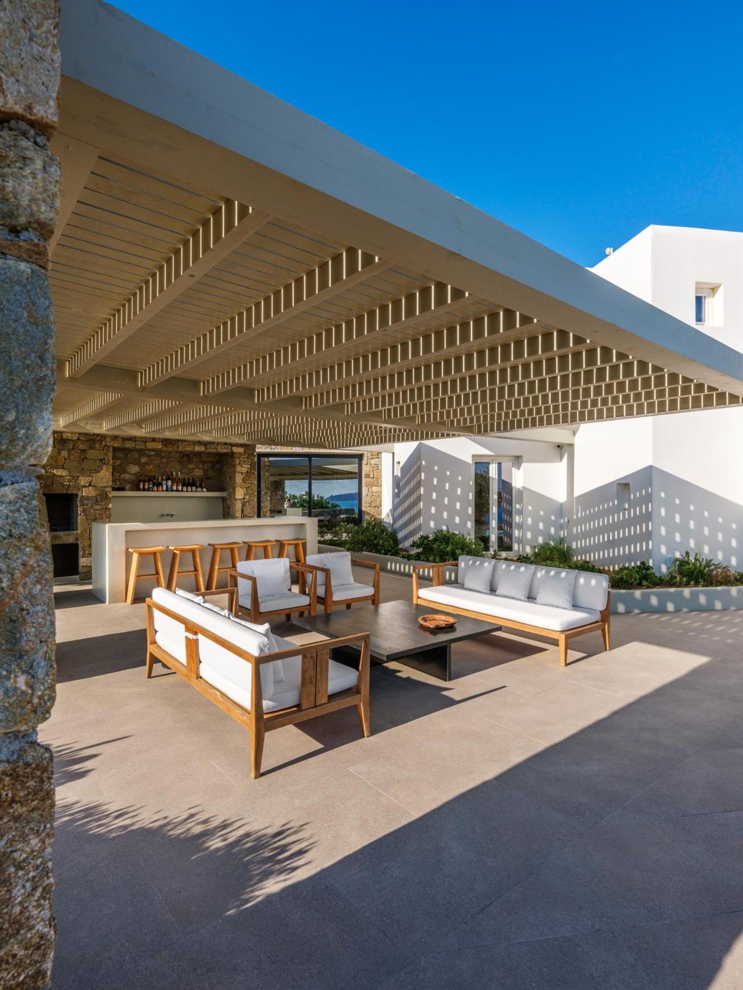 Blue Eye Grand Villa Mykonos Калафатис Экстерьер фото
