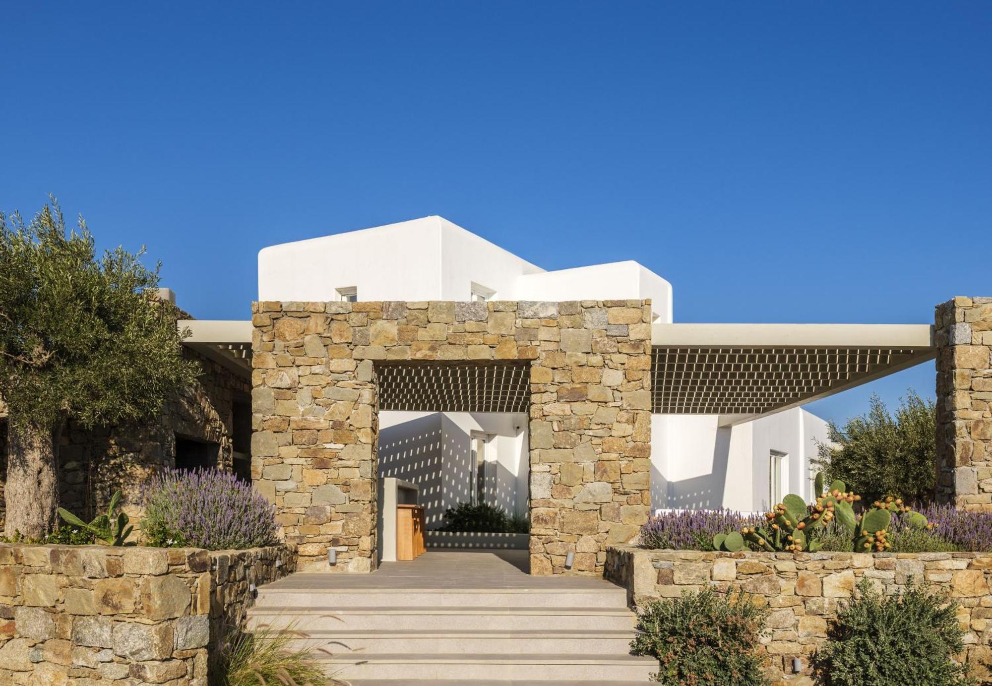 Blue Eye Grand Villa Mykonos Калафатис Экстерьер фото